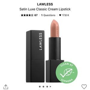 LAWLESS Beauty Lipstick in the shade platinum